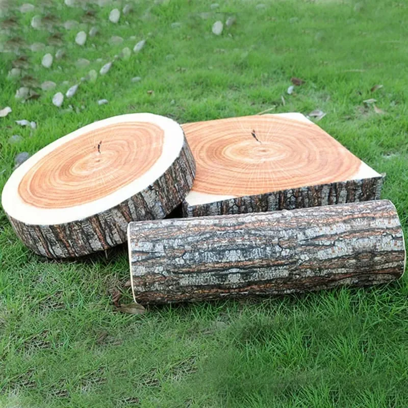 Stump หมอนสร้างสรรค์จำลองสูงรอบ Stump/กระดานไม้/คณะกรรมการตัดการสร้างแบบจำลองเบาะหมอนน่ารัก — image 4