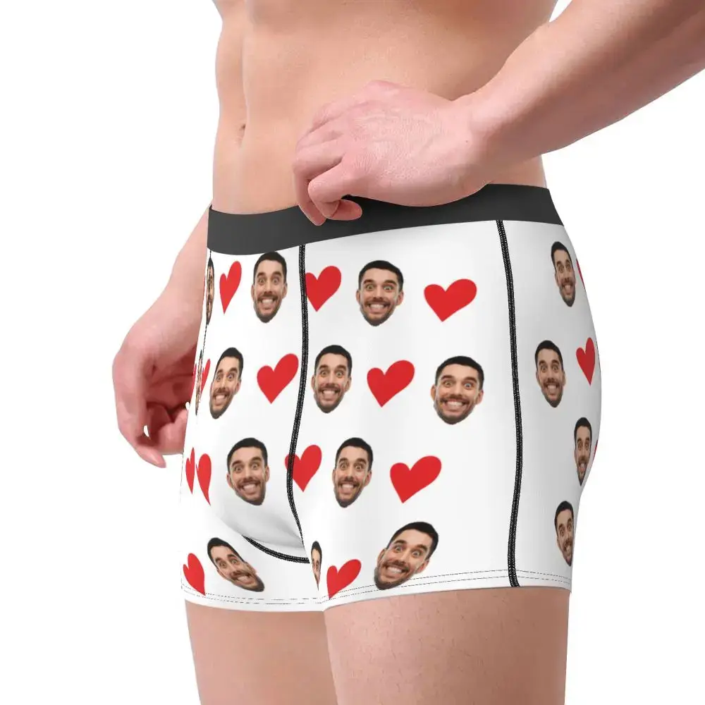 Personalized Face Photo Underwear Custom Heart Boxer Briefs Men Briefs Gift For Husband Anniversary Gift for Dad — image 25
