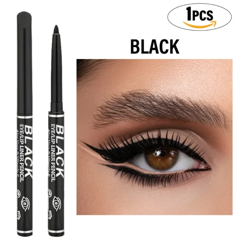 1/3 Buah/Eyeliner Coklat Hitam Halus Halus Tahan Air dan Tahan Keringat Tahan Lama Pena Bulu Mata Bawah Ulat Sutra Rias — image 7