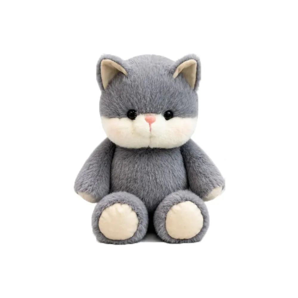 Hadiah Kreatif Bantal Plush Haiwan Boneka Kucing Lembut Mainan Mewah Comel 17.7 inci Sokongan Emosi Mainan Sumbat Corak Kucing