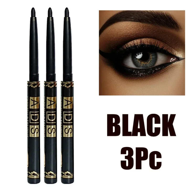 3 τμχ Quick-dry eyeliner Pencil Lasting Smooth Matte Eye Liner Waterproof Anti Smudge Liquid Eyeliner Pencil Eyes Makeup