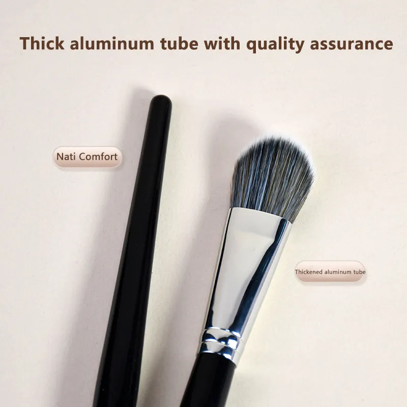 Pennello per fard inclinato Pennelli per trucco scultoreo per fard sintetico morbido Piccoli precisi per polvere Lucida per donna Strumenti cosmetici di bellezza. — image 5
