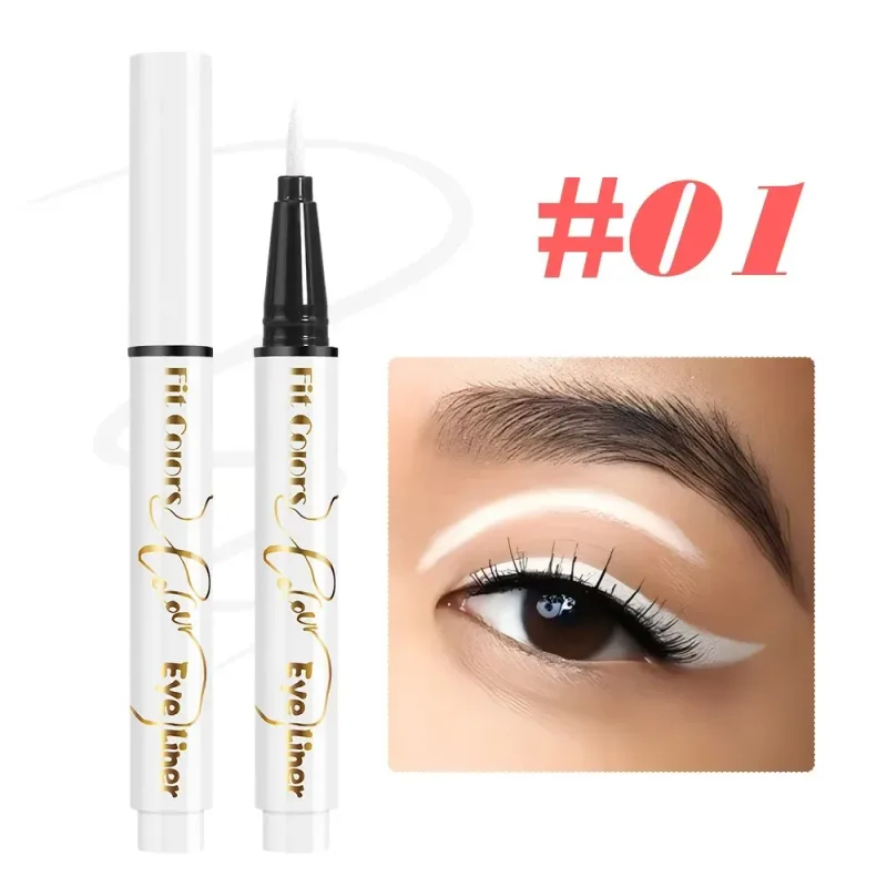 Pena Eyeliner Cair Cahaya Neon UV Tahan Air Cat Warna Wajah Neon Warna-warni Riasan Mata Panggung Seni Pesta Natal Halloween — image 9