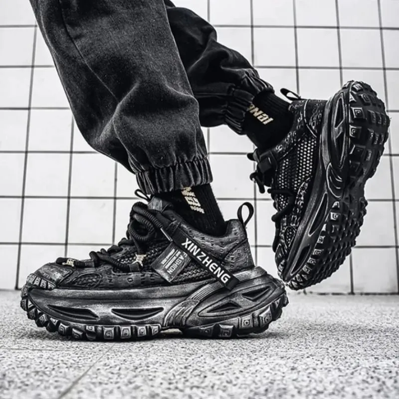 Chaussures pour hommes maille respirant plate-forme baskets léger luxe haut de gamme chaussures hommes décontractées tendance confort hommes chaussures Кроссовки Мужские — image 3