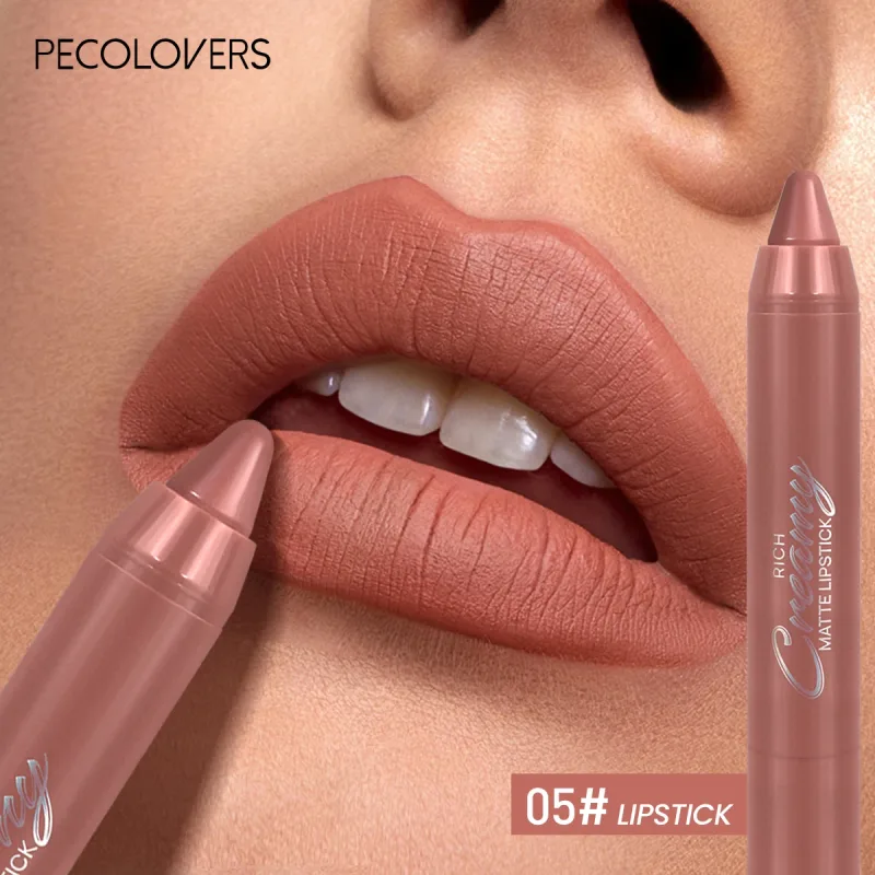 Pelapik Bibir Matte Pelbagai Warna Digunakan Sebagai Pelapik Bibir dan Gincu Mudah Digunakan Dengan Tepat Kalis Air Tahan Lama Tidak melekat — image 13