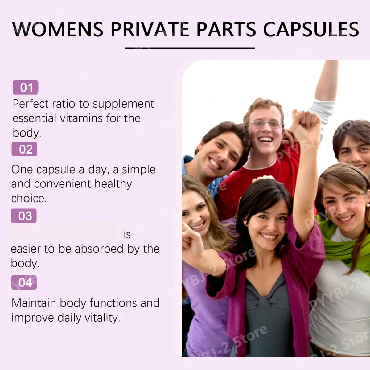 Capsules de vitamine C, 60 capsules de supplément nutritionnel quotidien, format pratique pour le bien-être général et un mode de vie sain — image 5