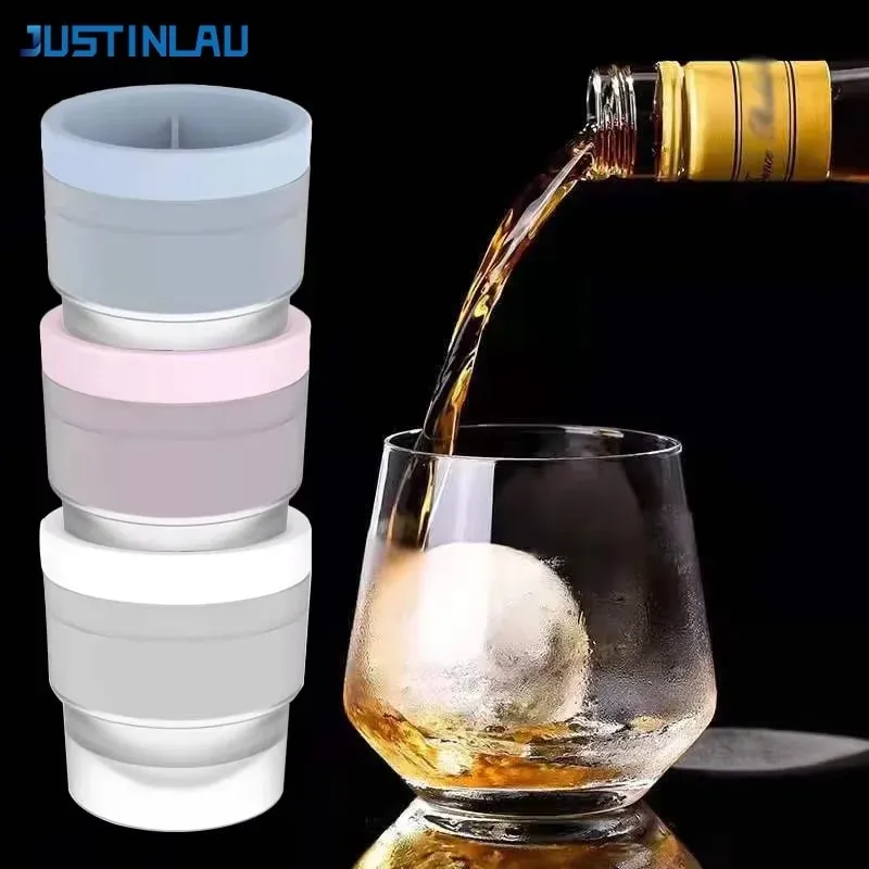 Ice Maker Food Grade Sphere Ice Mold Stackable Slow Melting DIY Ice Ball For Cocktail Whiskey Drink Home Bar Tools — image 1