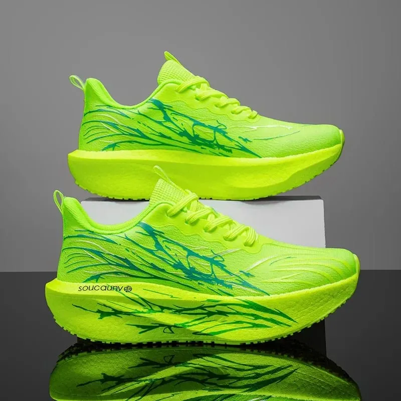 Marathon hommes chaussures de course léger femmes confortable athlétique antidérapant baskets carbone conseil spécialité sport respirant — image 8