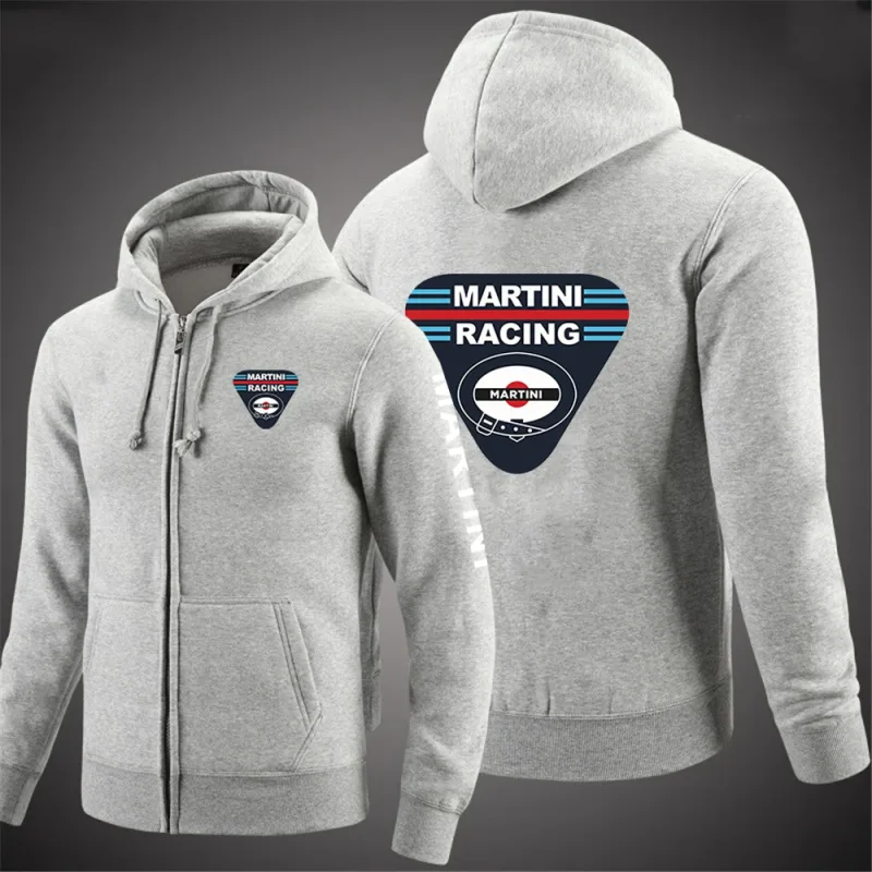 Martini Racing 2024 Men's Fashion Hoodies Spring And Autumn Solid Color Zipper Pullover Comfort Harajuku Top Sweatshirts — image 9