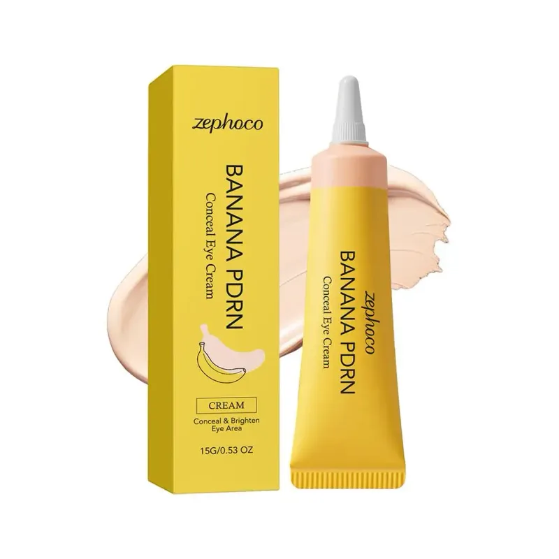 Zephoco Banana PDRN Concealer-Augencreme, erhellt, beruhigt, repariert, leichter, feuchtigkeitsspendender Concealer für die Augen, klebt nicht unter den Augen — image 8