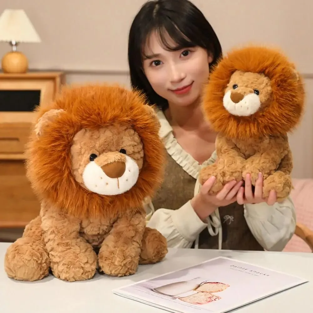 Creative Gift Soft Lion Animal Pillow Cute Emotional Support 13.8inch Pillow — image 3