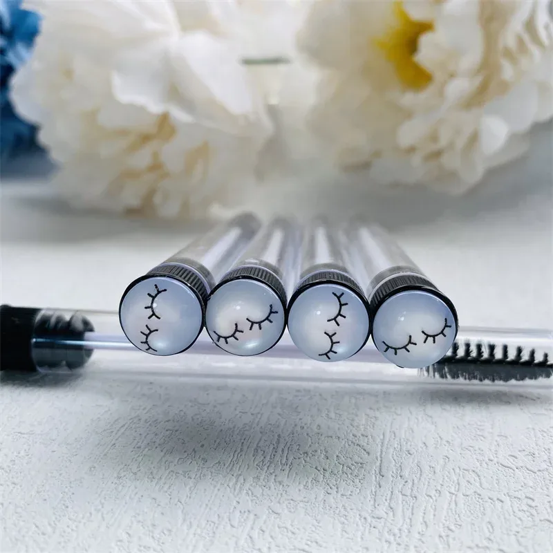 10 pz Riutilizzabile Ciglia Pennello Tubo per Estensione Ciglia Usa E Getta Mascara Bacchette Sopracciglio Applicatore Pennello Ciglia Pennelli — image 3