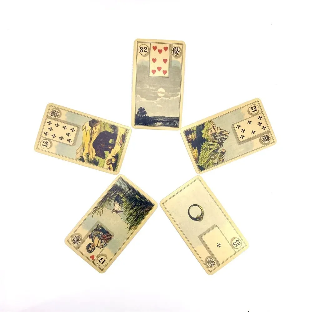 Grand Tableau Lenormand Oracle สำรับเกม Borad สำรับการทำนายภาษาอังกฤษ 36 เกมพร้อมคู่มือกระดาษ — image 6