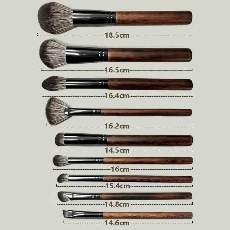 9 pièces fard à paupières pinceaux de maquillage professionnel pli mélange Shader kist dlya teney brovey brochas maquillaje outil de beauté cosmétique — image 6