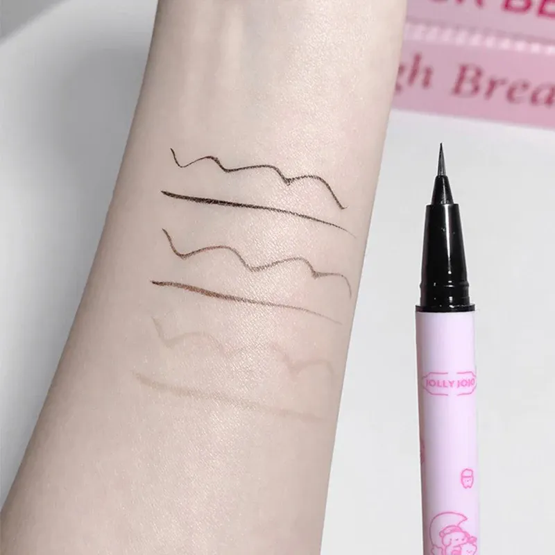 Black Liquid Eyeliner Eye Make Up Super Waterproof Long Lasting Eye Liner Easy To Wear Lying Silkworm Pen Makeup Cosmetics Tools — image 5