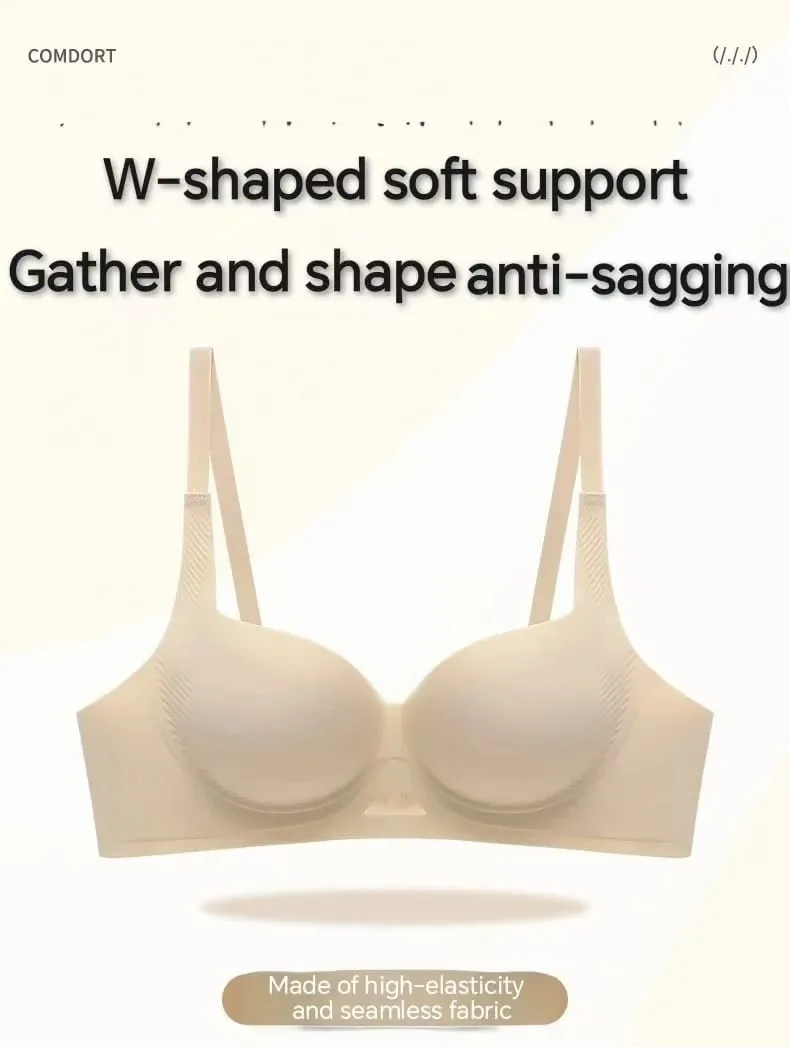 Nuovo reggiseno push-up confortevole e senza cuciture in un unico pezzo scavato, raccolta del seno piccolo, anti-cedimento, senza reggiseno ad anello in acciaio — image 4