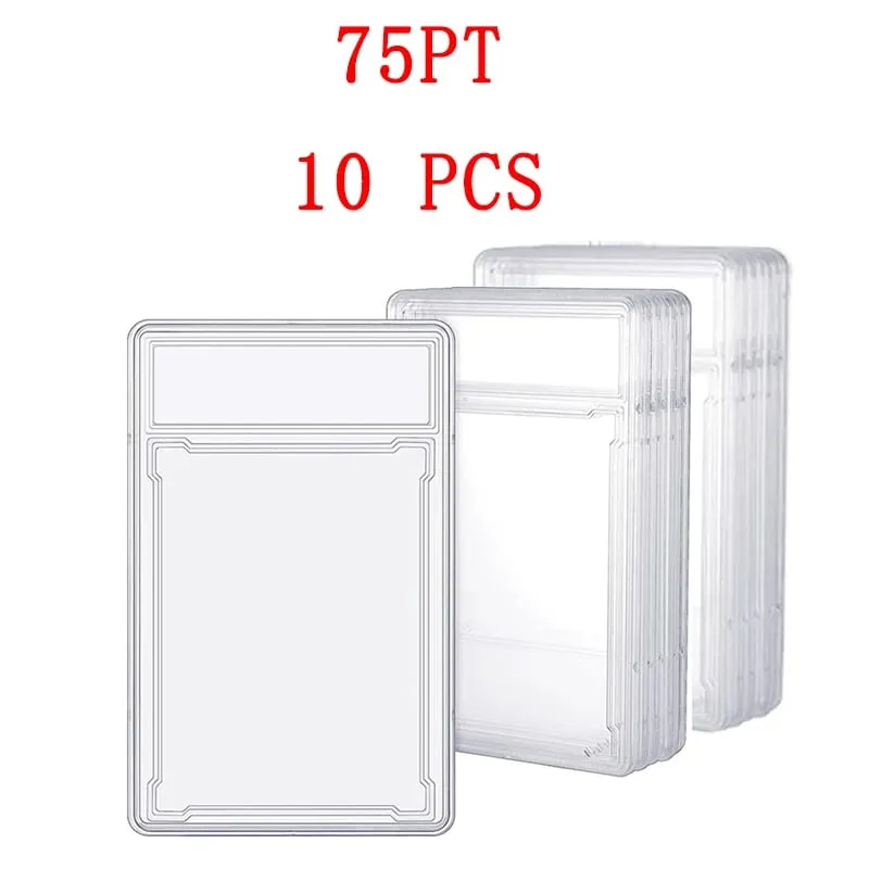 35/55/75/100PT Trading Cards Slab Label Grade Baseball Star Card Sleeves Protector Acrylic Hard Plastic Game Grade PTCG Gift Toy — image 21