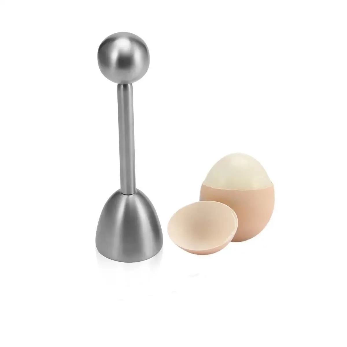 Stainless Steel Boiled Egg Topper Shell Top Knocker Opener Kitchen Tool Cutter Accessories Gadget — image 2