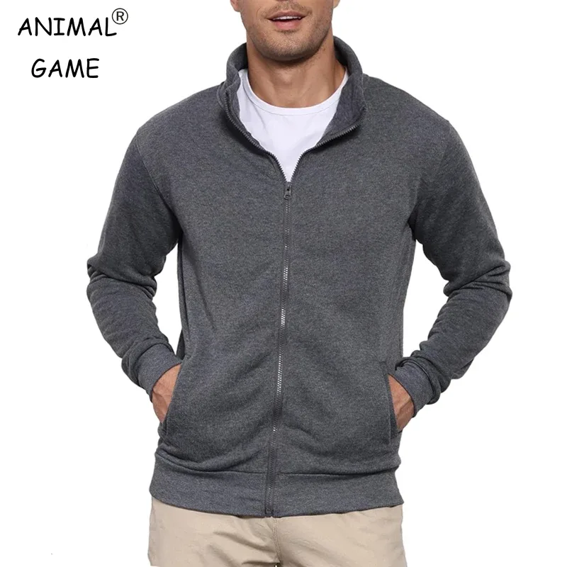 Nowa męska bluza dresowa bluza z kapturem bluza męska bez kaptura z kurtką zapinaną na zamek Outdoor Sport lekka odzież uliczna M-3XL