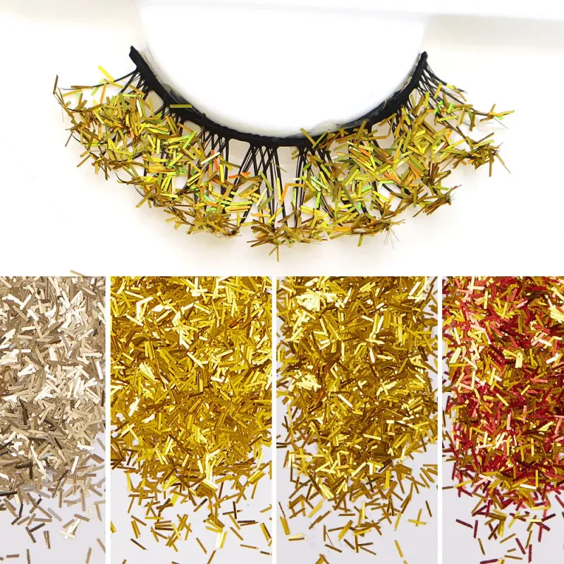 Ciglia bianche Trucco cosplay Ciglia finte naturali con strisce incrociate lunghe — image 15