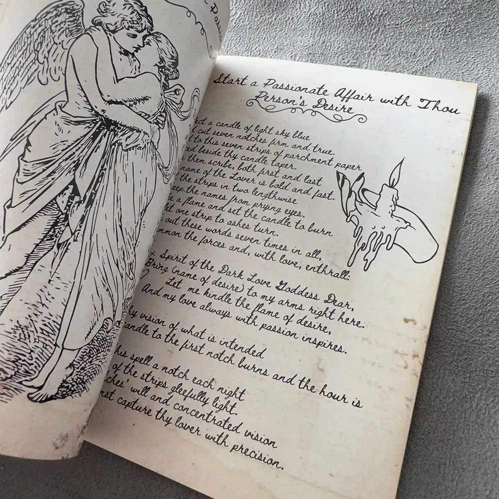 Alte Hexenzauber-Bündel, 49 Zauberkarten, 66 Seiten alte Hexerei, handgeschriebenes Zauberbuch der Schatten oder Grimoire-Zaubertrank — image 4