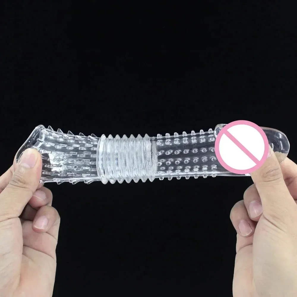 Riutilizzabile Estensore Del Pene Allargamento Preservativo Manicotto Del Pene Estensione Eiaculazione di Ritardo Giocattoli Del Sesso Anale Per Gli Uomini Senza Vibratore per Le Donne — image 6