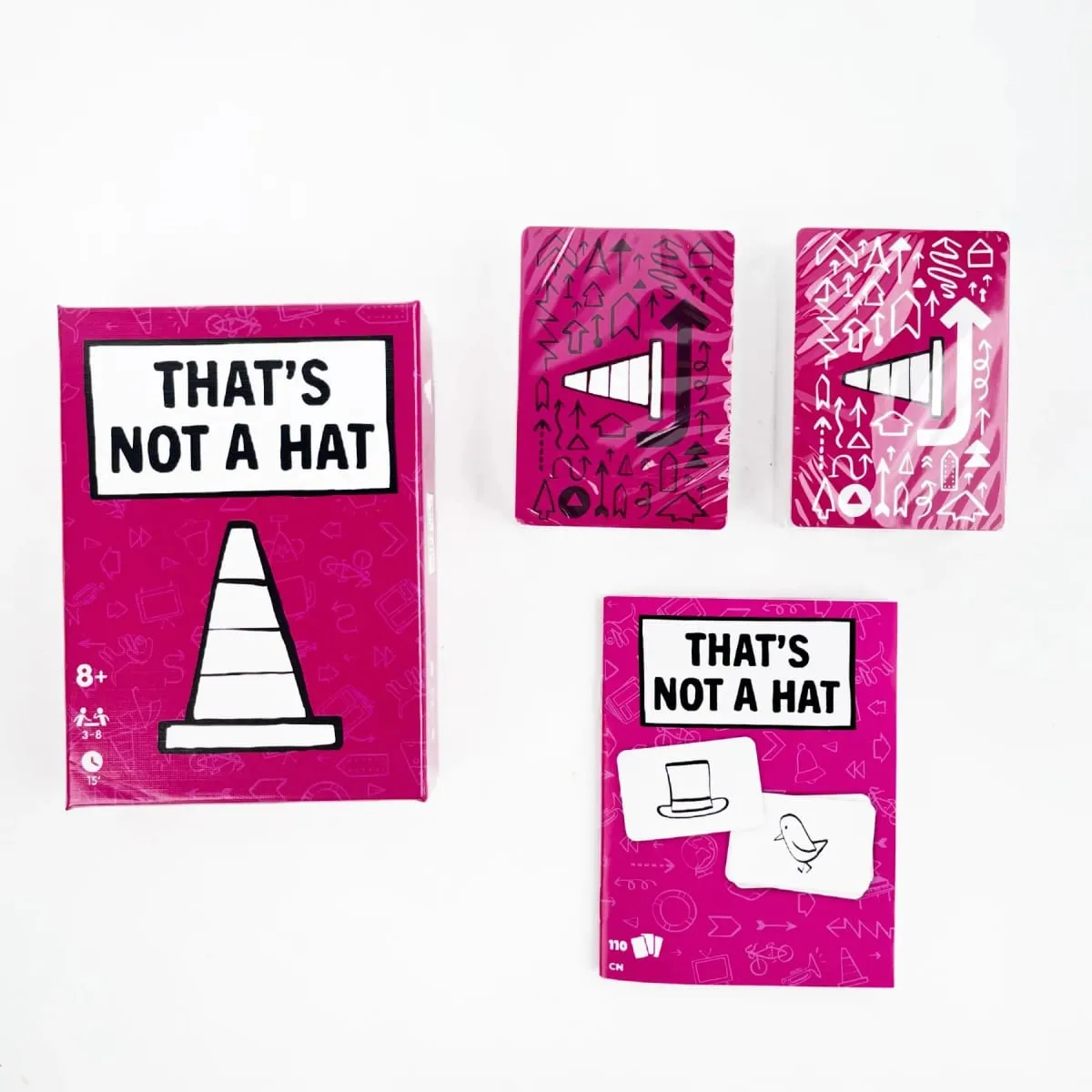 Gioco da tavolo That's Not a Hat Happy Party Game Set con carte base ed estese per 3-8 giocatori per tutte le età: bluff divertenti e memoria — image 5