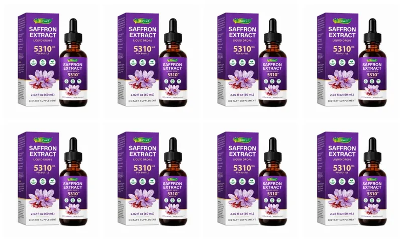 Saffron Extract Liquid Drops 117mg bawat Serving para sa Antioxidant Balanced Mood Healthy Sleep & Premenstrual Comfort Support 60ML — image 12