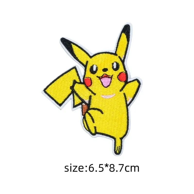 30 Stijl Doek Patch Pikachu Charizard Kleding Stickers Naaien Borduren Patches Applique Ijzer Op Kleding Cartoon Diy Kledingstuk — image 45