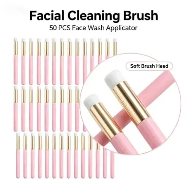 50Pcs Weiche Wimpern Verlängerung Reinigung Pinsel Lash Shampoo Augenbraue Nase Peeling Reinigung Make-Up Entferner Schönheit Pflege Liefert — image 1