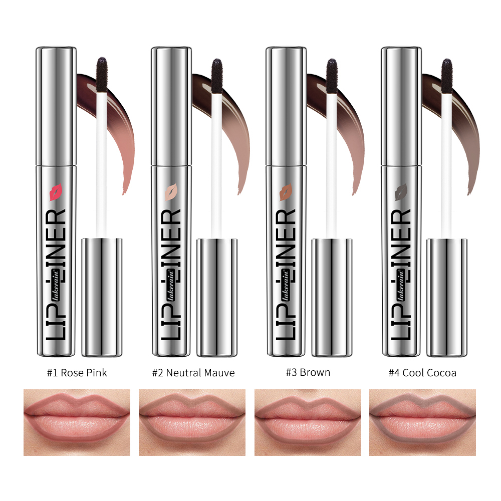 Kupas Noda Bibir Magic Bibir Tatu Tahan Lama Kalis Air Kalis Calit Kalis Pemindahan Kosmetik Matte Lip Liner Pensel — image 9