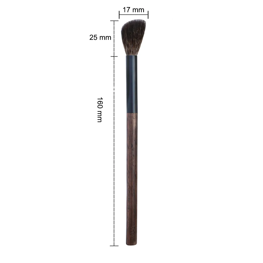 FY07 Profesionální ruční štětec na make-up Fluffy Blush Zvýrazňovač Štětec Jemné modré vlasy veverky Ebenové dřevěné štětce na make-up — image 5