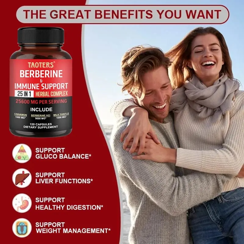 แคปซูล Berberine ประกอบด้วย Ceylon Cinnamon และ Milk Thistle เพื่อสนับสนุนสมดุลกลูโคส สุขภาพตับ การย่อยอาหารและลดน้ำหนัก — image 4