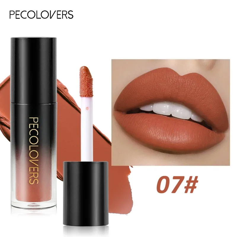 หลายสี Matte Velvet ลิปกลอสกันน้ำ Long-Lasting Non-Stick CUP Smooth ลิปสติกใช้สีสูง Rendering — image 30