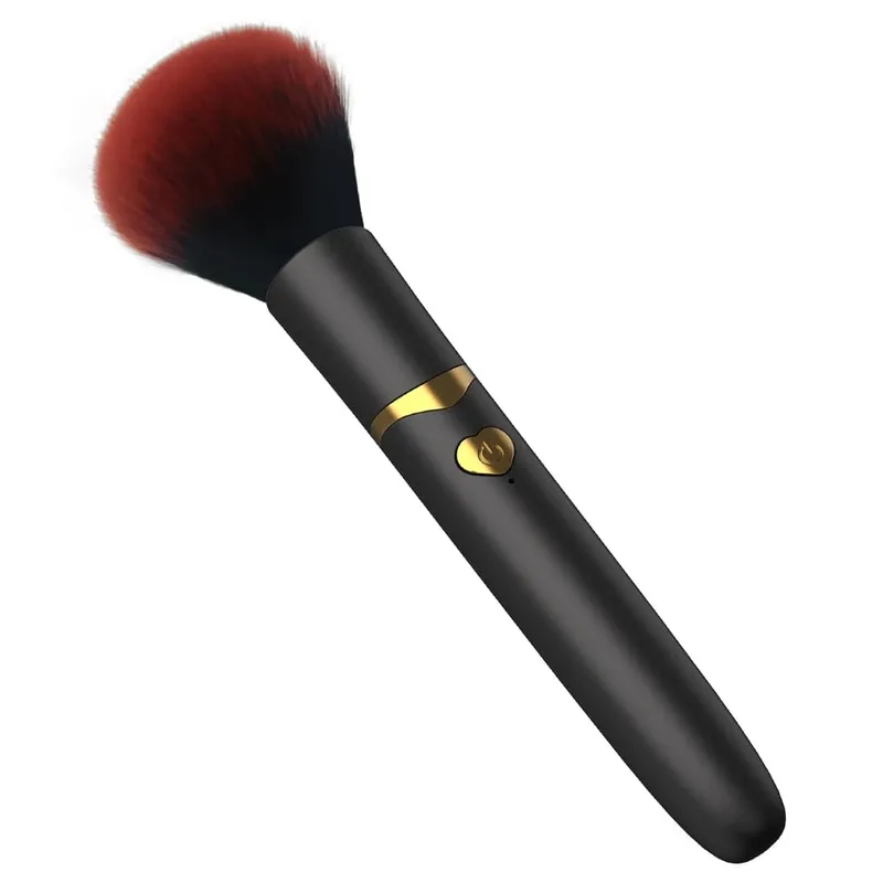Elektrický sypký štětec na pudr Multifunkční štětec na rychlý make-up Blush 10 převodů Vibrační dobíjecí štětec na make-up — image 8