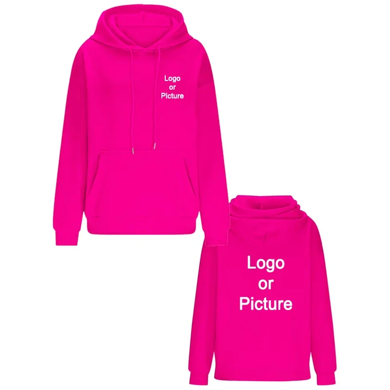 Gör-det-själv-design Oversize-huvtröjor Dammode Skräddarsytt tryckt lös långärmad axel Drop Cuff Sweathsirts Pullovers Sudadera — image 13