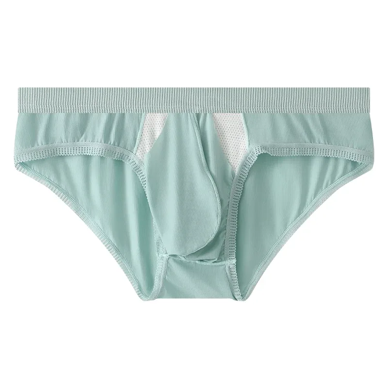 New Arrival Men's Briefs Ice Silk Underwear Seamless Breathable Low Waist Panties Shorts — image 32