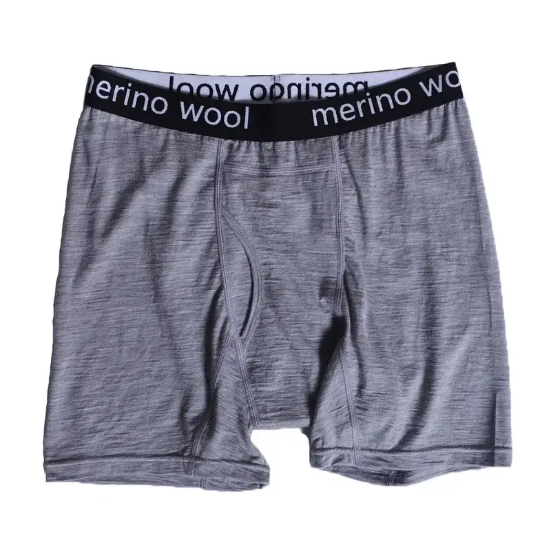 100% Merino Wool Mens Lightweight Boxer Brief Merino Wool Underwear Soft Moisture Wicking Breathable Sports Hiking Underpants — image 11