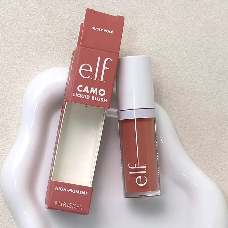 Elf Blush สำหรับริมฝีปากแก้ม Smooth Liquid Blush Two-ended ลิปสติกลิปกลอสแต่งหน้าติดทนนานสีชมพู Primer สำหรับ Pore Minimization — image 14
