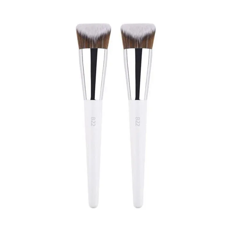 1pc Weiß Pulver Make-Up Pinsel 3D Flüssige Foundation Basis Make-up Pinsel Lidschatten blending Detail Gesicht Auge Concealer schönheit werkzeug — image 26