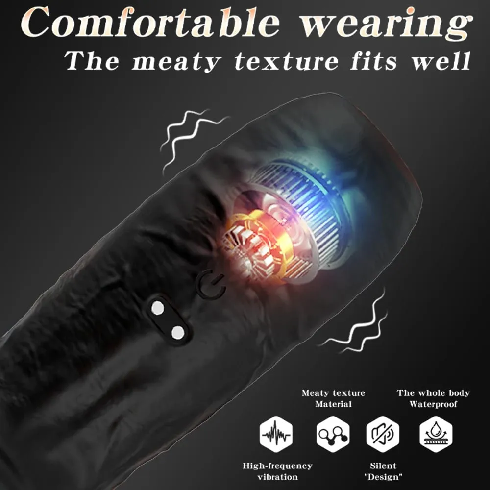 Vibrating อวัยวะเพศชาย Cock แหวนอวัยวะเพศชายแหวน Vibrator อวัยวะเพศชาย Extender G จุดกระตุ้นชายคู่ผู้ใหญ่เพศของเล่นสำหรับผู้ชาย — image 2