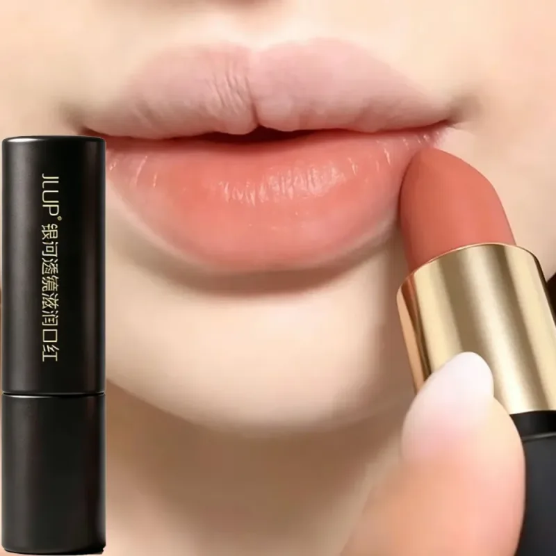 Mjölkte Kanel Naken Läppstift Matt Fuktgivande Hållbar Läppbalsam med hög pigmentering Slät sammet Läppfärg Daglig naturlig makeup