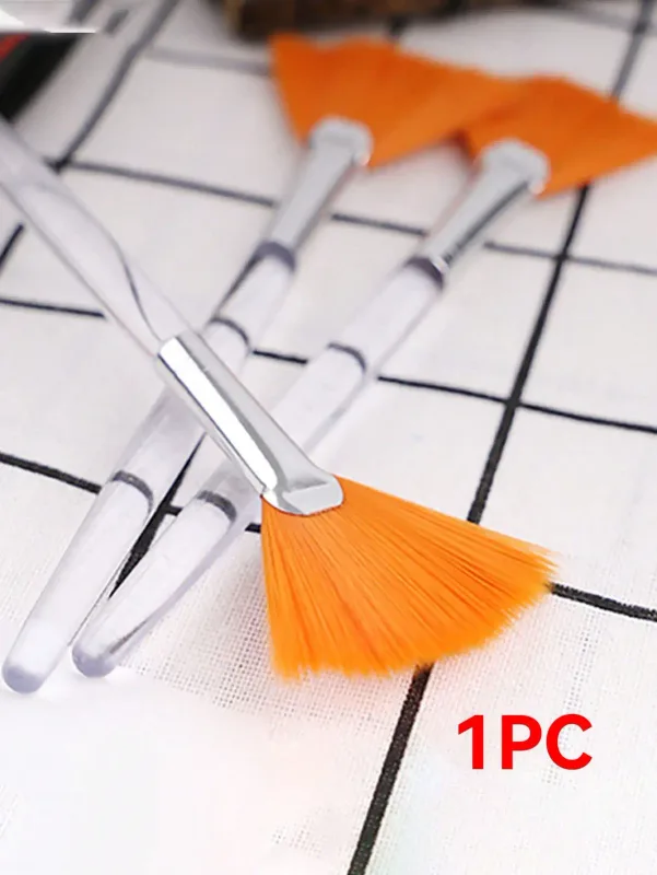 1/3pcs Fan Shape Foundation Makeup Brushes Multifunctional Facial Mask Brush Essential Oil Women Beauty Makeup Tools Brush — image 3
