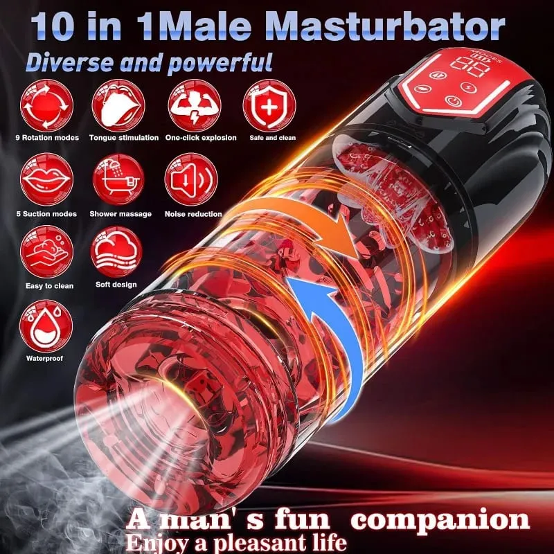 Automatic Male Rotate Mastubator Sucking Blowjob Machine Masturbation Cup Sex Toys Adult Goods for Men Masturbate Supplies — image 2