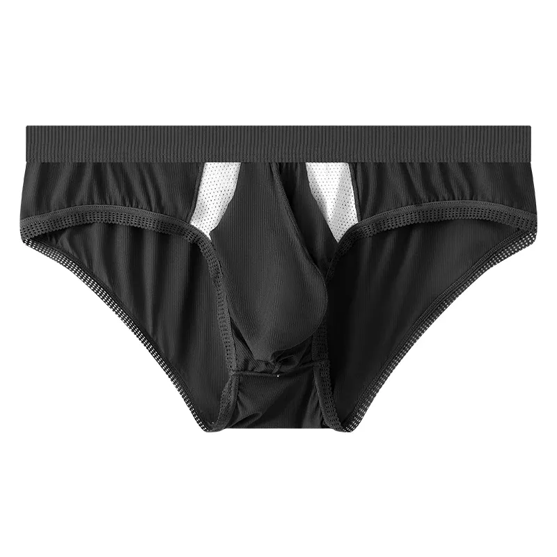 New Arrival Men's Briefs Ice Silk Underwear Seamless Breathable Low Waist Panties Shorts — image 31