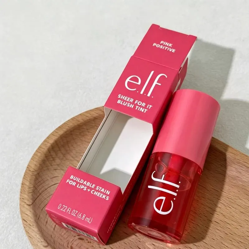 Elf Celebrity Limited Co-branded Double-ended Smooth Lip Liner Peptide Lipstick Lip Balm Liquid Blush Let-at påføre Blush Stick