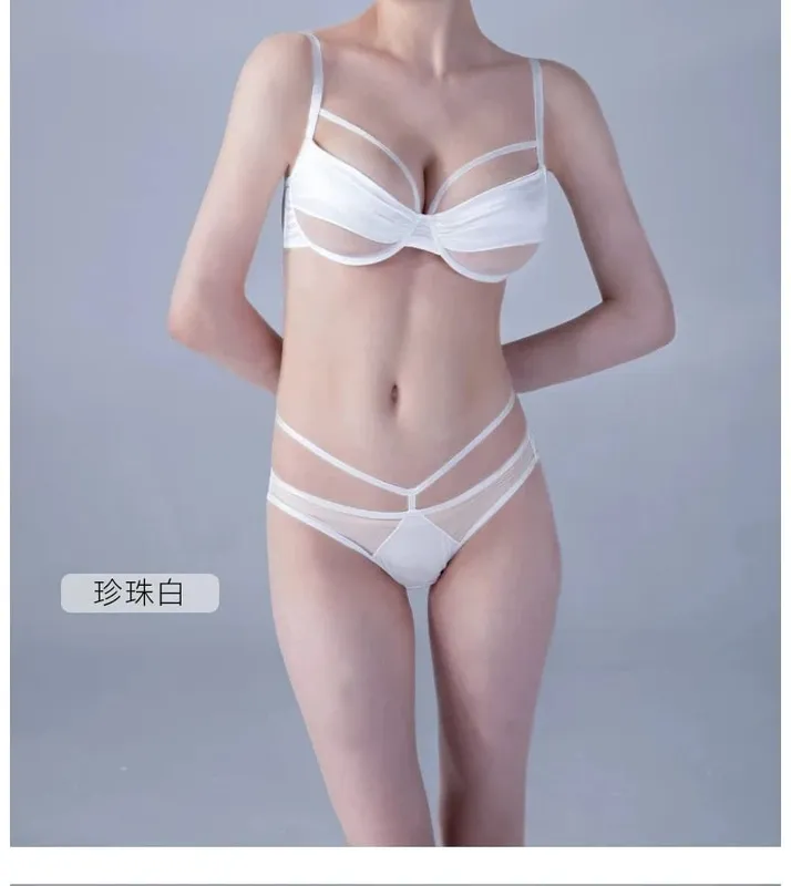 สุภาพสตรีใหม่บางถ้วยSlimmingชุดชั้นในชุดUnderwire Push Up Bra Minimizing Effectรวบรวมด้านข้างBulge Antiหย่อนคล้อยนุ่ม — image 13