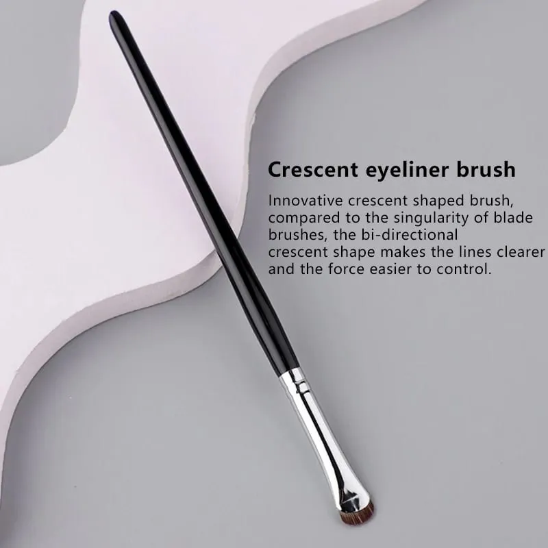 1/2PC Crescent Eyeliner Makeup Børster Øjenmakeupværktøj Præcisions blød øjenskyggebørste Buet tynde kosmetiske værktøj til små øjne