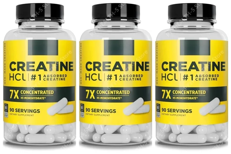 Creatine HCl Kapsul Dukungan Energi Seluler Kognitif Otot | Pil Creatine Tanpa Kembung atau Kram (90 Kapsul) — image 7
