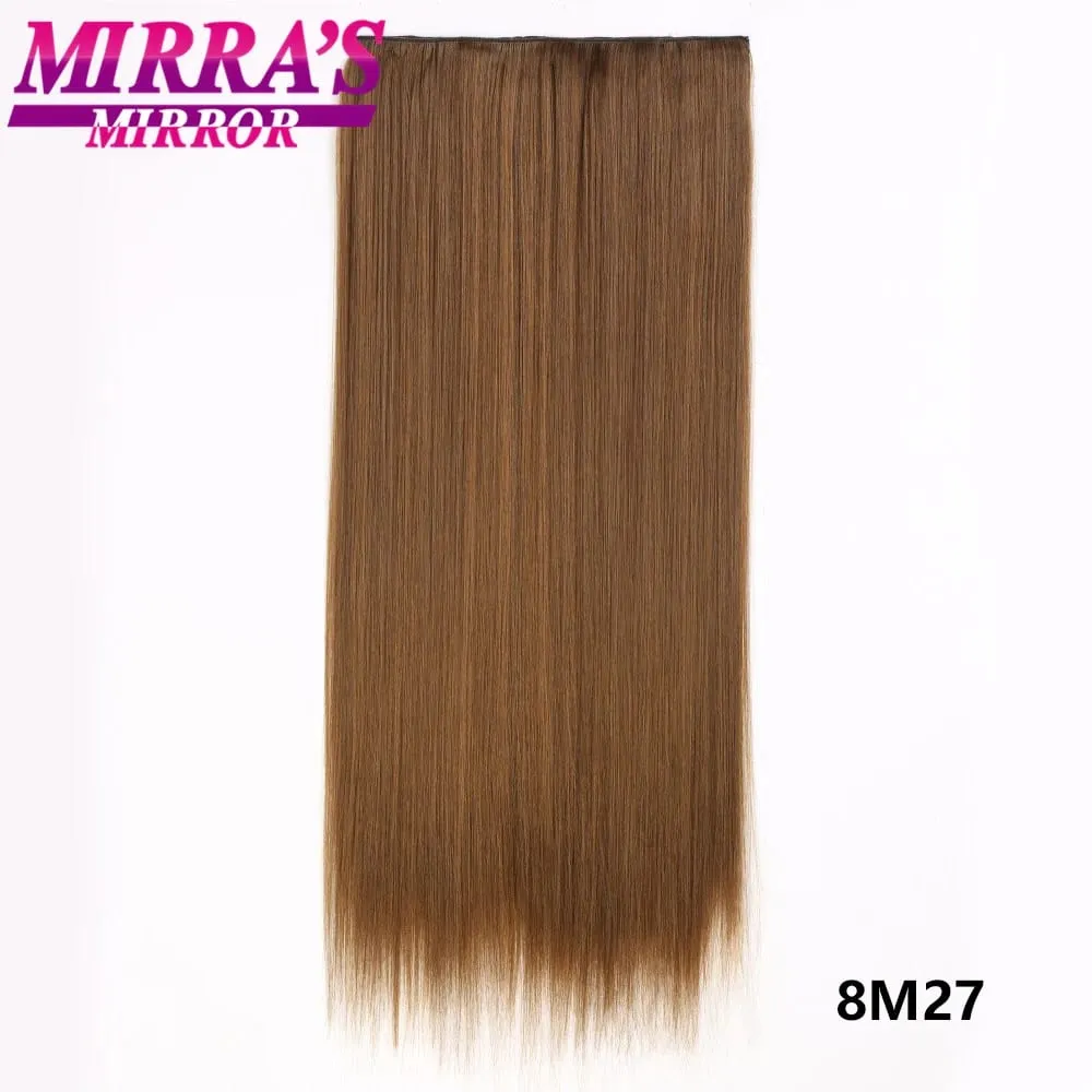 Clip In Hair Extensions With Clips Hairpieces Synthetic Extension False/Fake Hair Blonde Eunice Hair Long Hair Pieces Red Pink — image 69